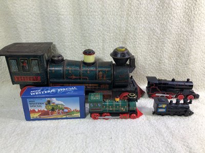 火車玩具4個一入 含早期日本製西部幹線火車