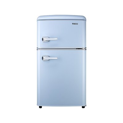 TECO東元 86公升 一級能效定頻右開雙門冰箱 R1086B 天空藍