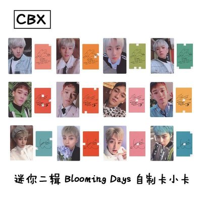 周邊 EXO小分隊CBX迷你二輯 Blooming Days 專輯同款自制小卡套卡 熱銷應援物 小卡
