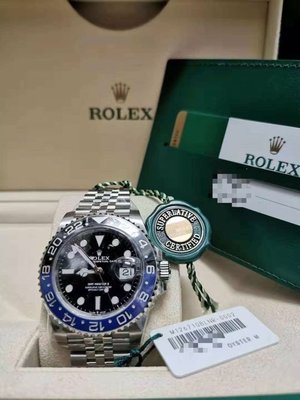 Rolex勞力士新款116710 BLNR GMT-MASTER II新款藍黑圈/40mm男用機械腕錶