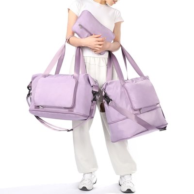 旅行包女短途手提大容量運動旅游健身包輕便待產收納出差行李袋子~特價