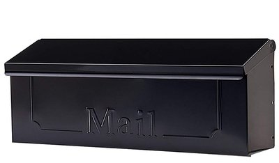 日本進口 限量品 歐式歐風美式信箱時尚黑色意見牆壁上掛式郵筒箱建議箱可當花盆花藍送禮禮物  6718c