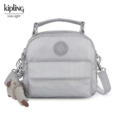 小Z代購#Kipling 猴子包 K08249 金屬銀 輕便 休閒 斜背肩背側背手提後背多用小款包 迷你號 另有小號