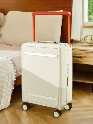 行李箱 寬拉桿行李箱24寸高顏值大容量拉桿箱PC結實耐用密碼箱鋁框旅行箱
