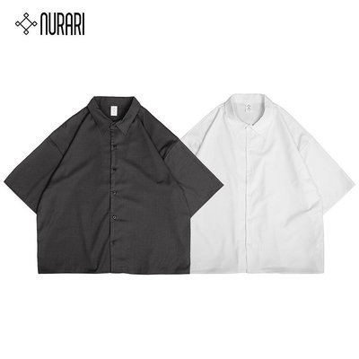 [NMR] Nurari 24 S/S Civ. Gebrochene simple shirt 簡約短袖襯衫