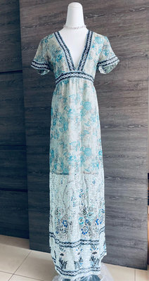 Anna Sui 真絲華麗氣質長洋裝