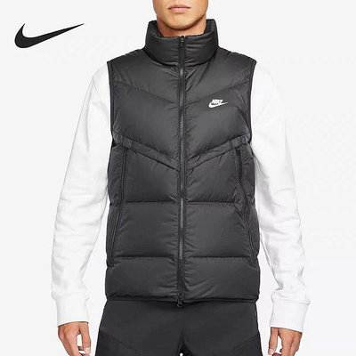 Nike耐克棉馬甲男2023秋冬新款男裝立領保暖外套運動背心6818 M-2