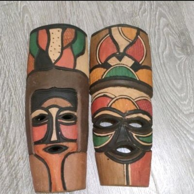 原住民木雕臉譜藝術面具牆面掛飾品餐廳咖啡廳衝浪裝飾品原住民餐廳