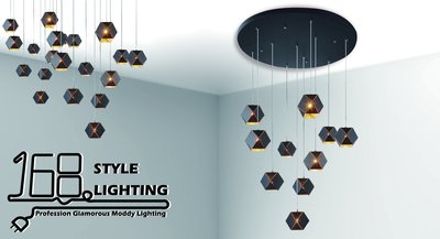 【168 Lighting】獨特幾何《LED吊燈》GE 71076