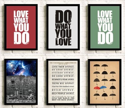 DO WHAT YOU LOVE字母裝飾畫海報創意辦公室掛畫喬布斯勵志壁畫