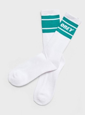 【Your Store】美牌 OBEY Cooper II Socks 中長襪 條紋 綠白配色