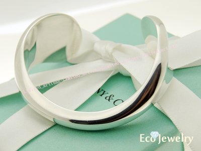 《Eco-jewelry》【Tiffany&amp;Co】稀有款 Bone 開口手鐲/手環 純銀925手環~專櫃真品已送洗