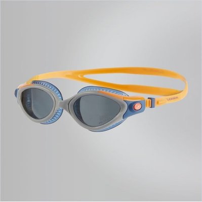 【線上體育】speedo 成人女用運動鐵人泳鏡 Futura Biofuse Tri 藍橘 SD811257B986