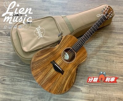 『立恩樂器』免運分期 Taylor 專賣 GS Mini E-Koa 面單 相思木 側背板 單板 旅行吉他 36吋