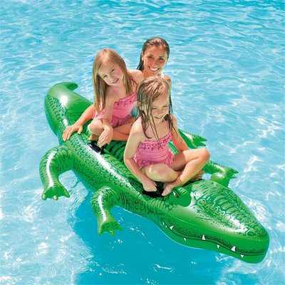 【游泳裝備】 INTEX58562 大鱷魚坐騎 兒童水上充氣坐騎 水上戲水用品