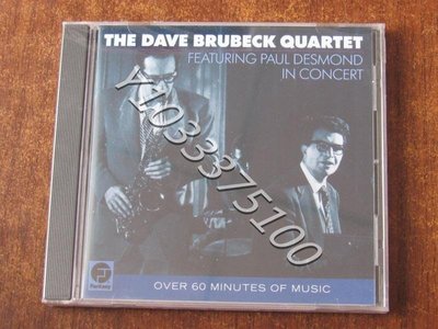 現貨CD The Dave Brubeck Quartet In Concert 爵士樂 OM未拆 唱片 CD 歌曲【奇摩甄選】