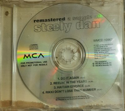##挖寶 348 保存如新CD Steely Dan – Remastered The Sample Of
