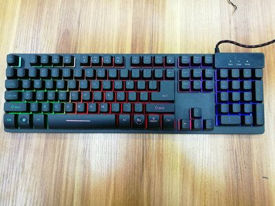【Raspberry pi樹莓派專業店】USB彩虹發光鍵盤 led背光鍵盤