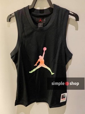 【Simple Shop】NIKE JORDAN LOGO 籃球背心 球衣 網眼 運動背心 黑色 CZ4860-010