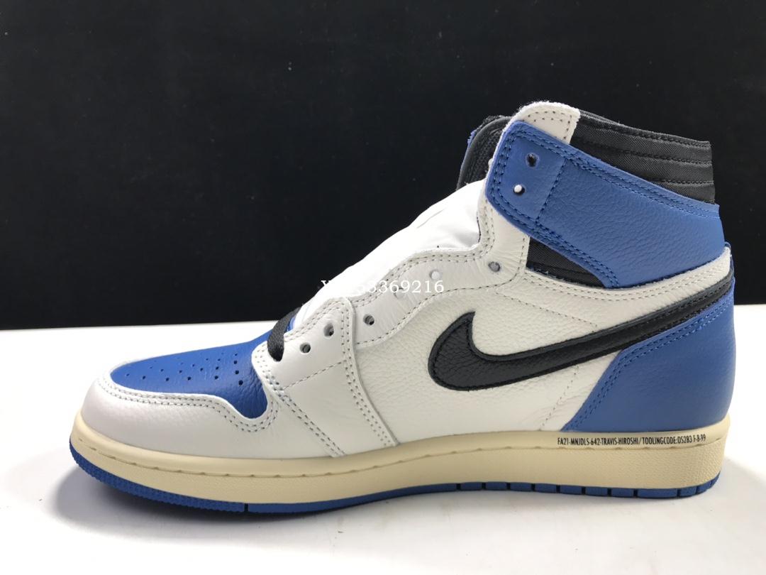 Air Jordan 1 High OG＂Military Blue＂閃電倒鉤鬼臉白藍防滑籃球鞋 