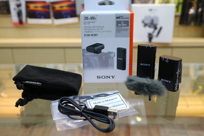 【日產旗艦】SONY ECM-W2BT 無線麥克風 公司貨 全指向性 藍芽麥克風 領夾式麥克風