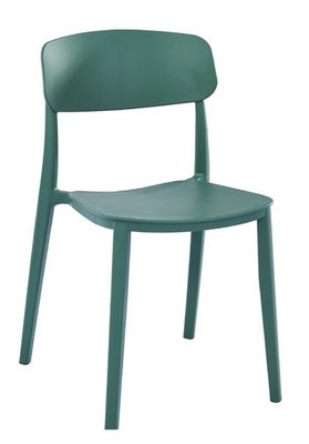 【風禾家具】GF-481-6@FL繽紛系列綠色餐椅【台中市區免運送到家】書椅 休閒椅 戶外休閒椅 耐衝擊PP餐椅 傢俱