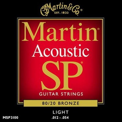 【華邑樂器36225】Martin MSP3100 民謠吉他弦 012-054 (鋼弦 紅銅金弦 紅色)