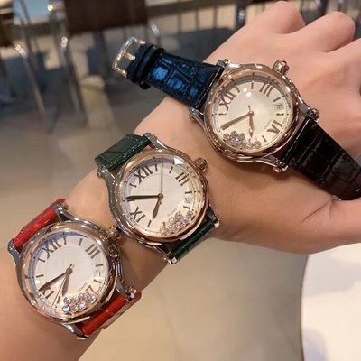 熱銷 手錶腕錶廠家直銷快樂鉆系列手錶休閑風格石英女錶活動鉆皮帶手錶 可開發票