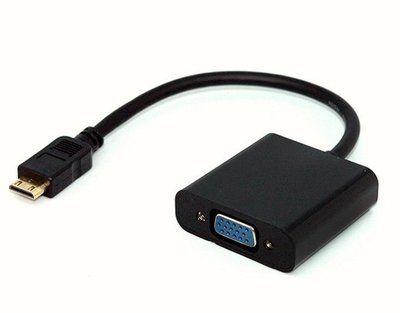 ?保固六個月?mini HDMI TO VGA音源孔 免電源轉換線(10公分) (type-C mini)