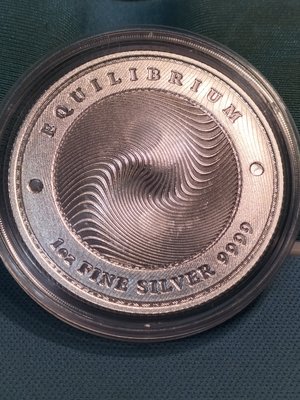2021 Tokelau Equilibrium .9999 Silver 1英兩銀幣 (全新, 現貨)