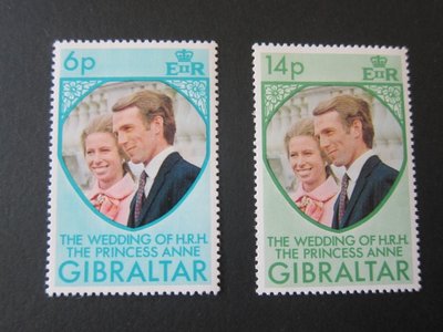【雲品10】直布羅陀Gibraltar 1973 Sc 305-306 set MNH 庫號#B513 61635