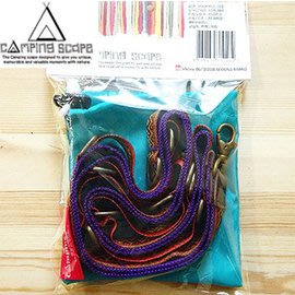 丹大戶外【Camping Scape】韓國 掛物織帶鏈 紫色 野外露營/掛物繩帶/收納帶