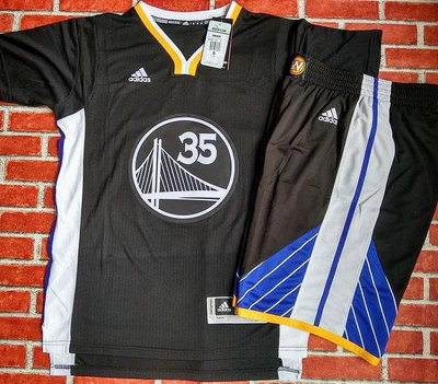 【聰哥運動館】Adidas阿迪達斯 NBA勇士隊35號杜蘭特球衣 套裝籃