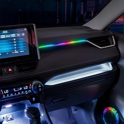 豐田 RAV4 5-5.5代 2019-2023 汽車氛圍燈 儀表板氛圍燈 幻彩 64 色 APP應用控制 气氛灯