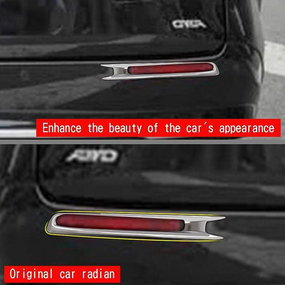 熱銷 適用於豐田 Sienna 2021 銀色汽車後霧燈罩裝飾貼紙 可開發票