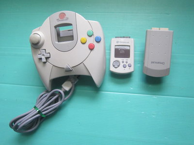 SEGA Dreamcast  原廠手把  記憶卡振動卡 功能良好 圖片內容為實物