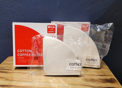 【多塔咖啡】日本製 MILA 棉質 COTTER 漂白 咖啡濾紙 2-4人份 錐形濾紙 02 棉質濾紙 60枚入