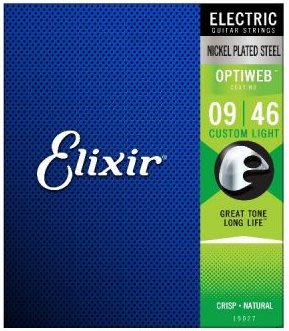 Elixir 頂級電吉他弦- OPTIWEB 極緻薄披覆弦