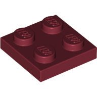 [香香小天使]LEGO 樂高 4585479 Dark Red Plate 2x2 深紅 薄板