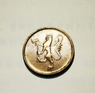 【二手】 挪威1980年5歐爾銅幣228 紀念幣 硬幣 錢幣【經典錢幣】
