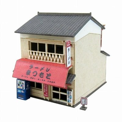 日本正版 Sankei 1/150 拉麵店 MP01-115 紙模型 需自行組裝 日本代購