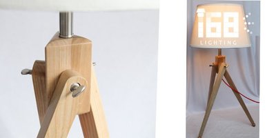 【168 Lighting】北歐設計簡約木質圓規桌燈.檯燈＊G 80212-T＊