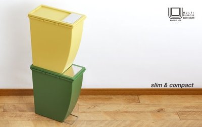 日本 eco container style 雙用型 / 環保 垃圾桶(21L) - 共五色