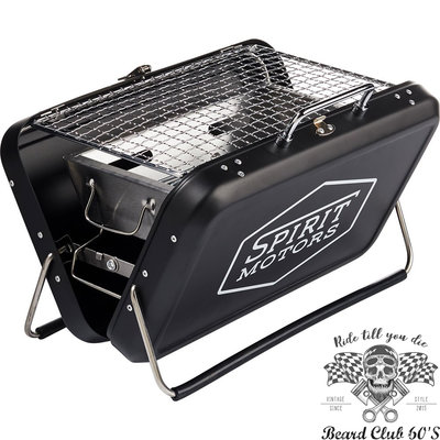 ♛大鬍子俱樂部♛ Spirit Motors® Mini Table Grill 歐洲原裝 復古 野營 桌上型 烤肉爐