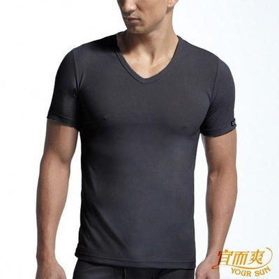 【宜而爽】3件組時尚吸濕排汗速乾型男短袖衫~黑 UE1108