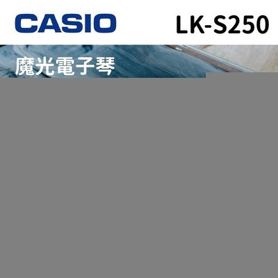 Casio LK-S250《鴻韻樂器》免運 61 鍵 電子琴 魔光電子琴 台灣公司貨 原廠保固