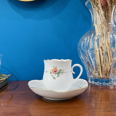 【二手】德國Meissen梅森瓷器咖啡杯 古董 老貨 收藏 【錦繡古玩】-535