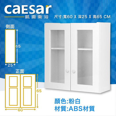 【洗樂適衛浴】附發票含運，CAESAR凱撒衛浴Q1212，60公分浴用置物收納櫃、採用ABS材質，防水防潮佳