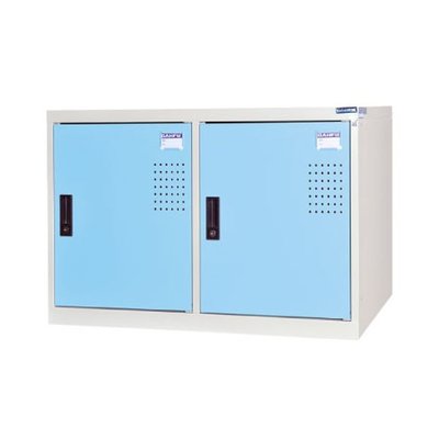 【DS14-4】二門置物櫃(全鋼製)(藍色) HDF-2500