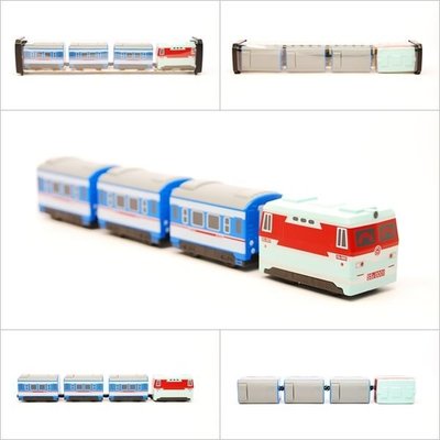 【喵喵模型坊】TOUCH RAIL 鐵支路 Q版 韶山3型電力機車小列車 (QV031T1)
